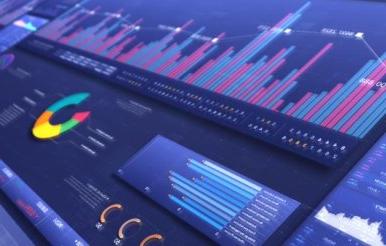 stock image of data dashboard